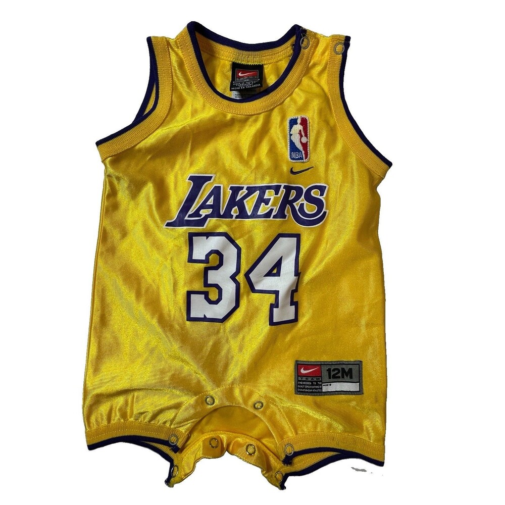NIKE Shaquille O’Neal Los Angeles Lakers NBA Baby Jersey 12 Months 0172